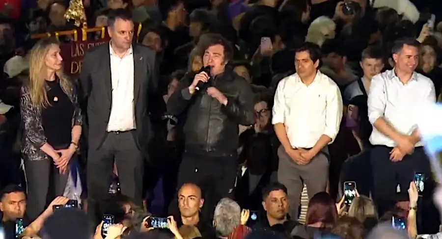 Javier Milei en un acto de LLA en Córdoba 20250919