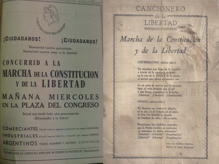 Marcha de la Constitución en los diarios
