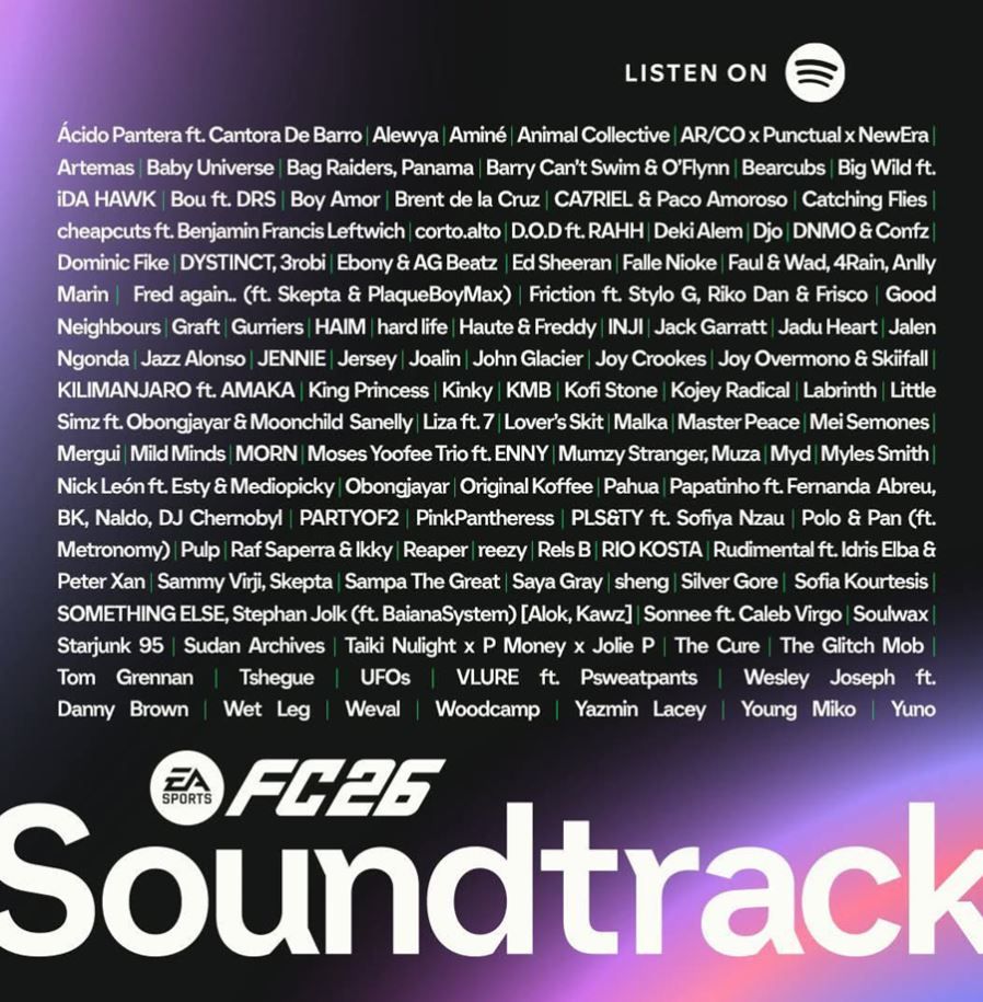 Soundtrack de EA Sports FC 26