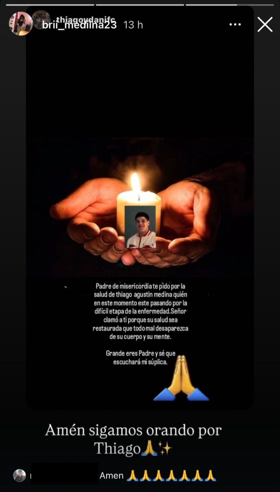 El posteo de Brisa Medina