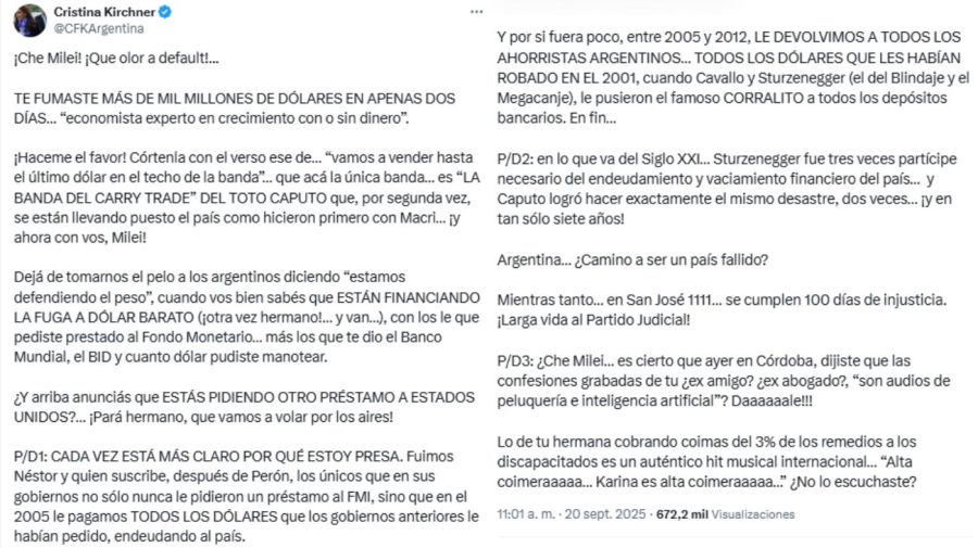 Tweet Cristina