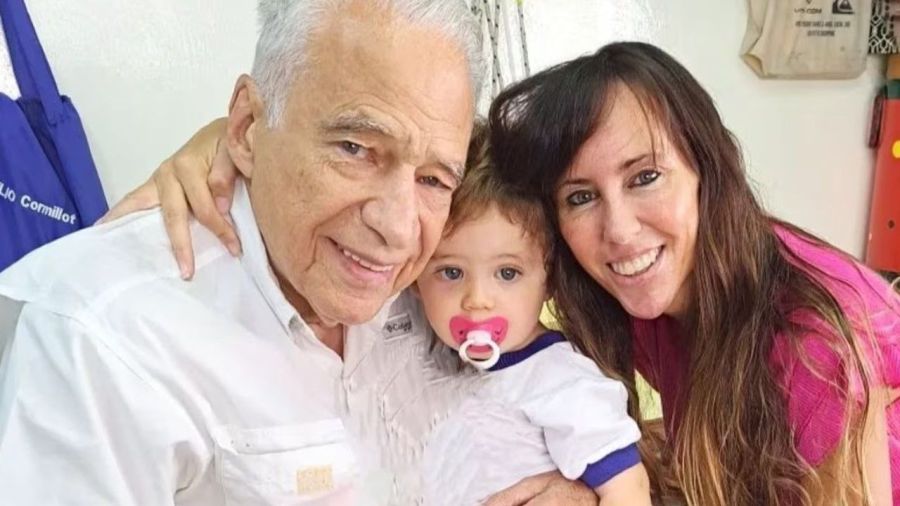 Emilio, Alberto Cormillot y Estefanía Pasquini