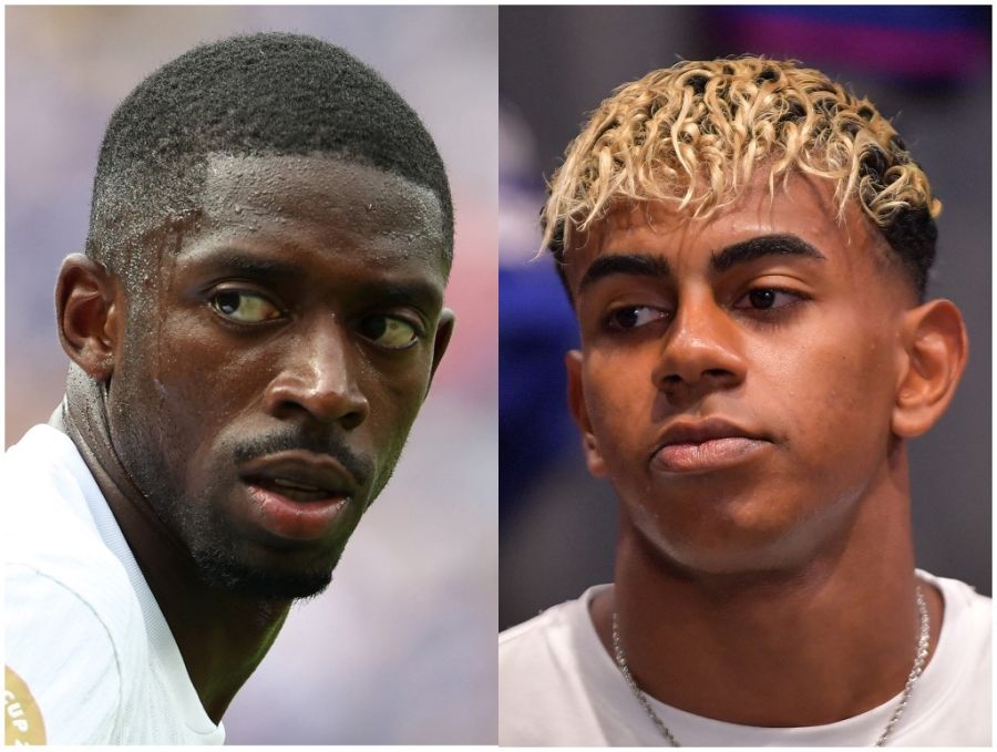 Ousmane Dembélé y Lamine Yamal