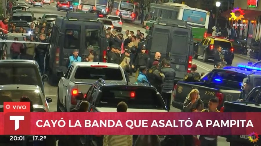Detenidos por el robo a Pampita