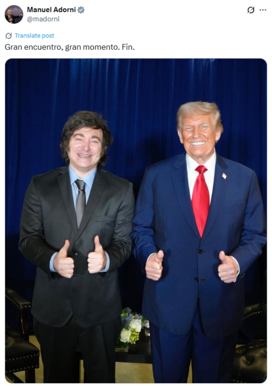 DONALD TRUMP Y JAVIER MILEI