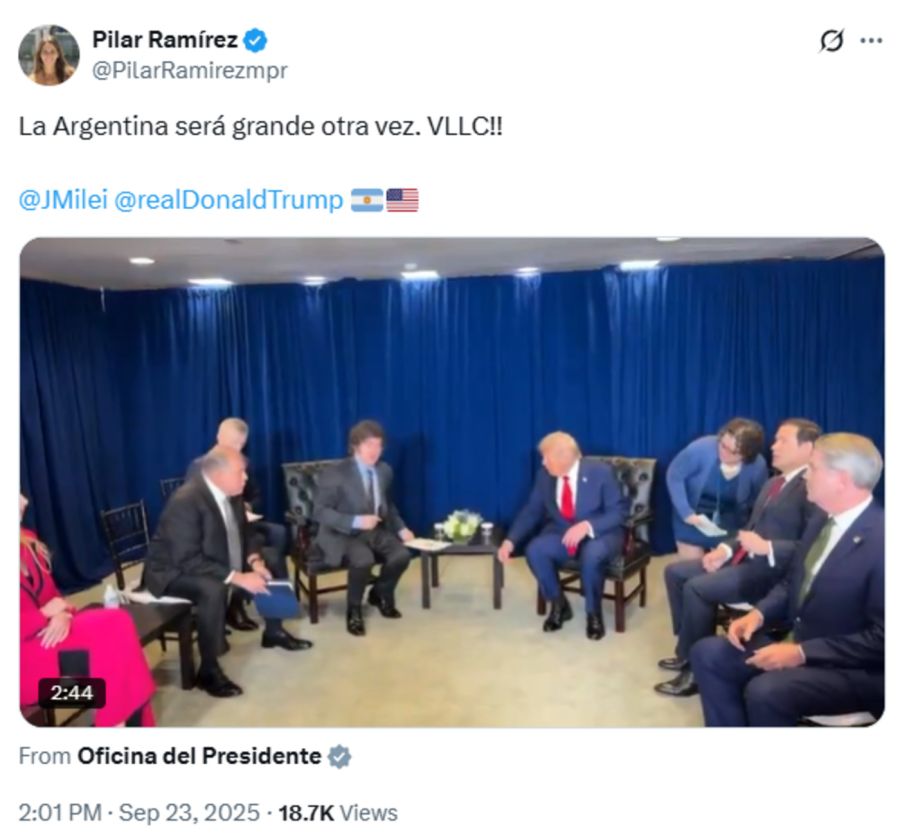 DONALD TRUMP Y JAVIER MILEI