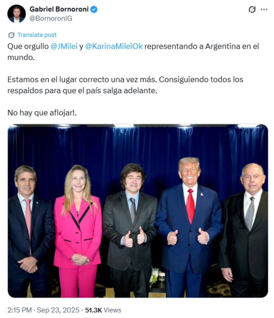 DONALD TRUMP Y JAVIER MILEI