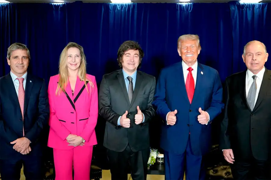 Reunión bilateral Milei Trump Caputo y Werthein 23092025