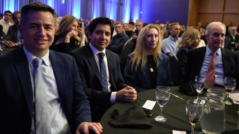 Bornoroni - Roca - Karina Milei en la Bolsa de Comercio