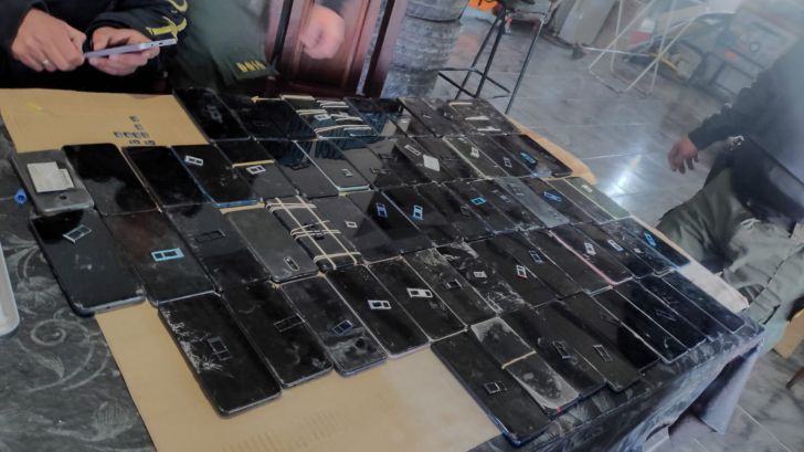 Celulares secuestrados