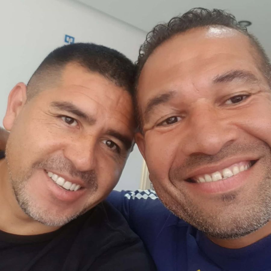 Chipi Barijho y Juan Román Riquelme