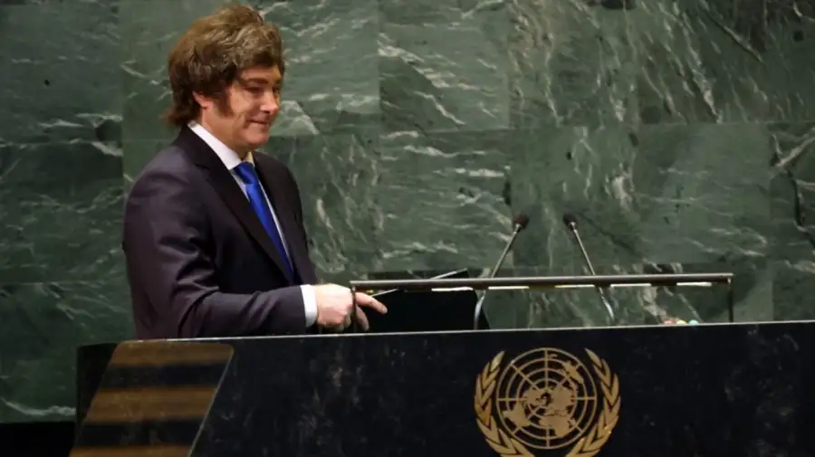 El presidente Javier Milei en la ONU