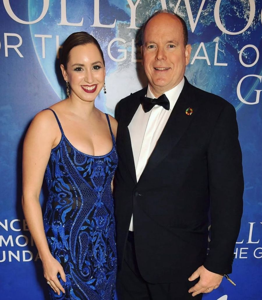 Jazmín Grimaldi junto a su padre, Alberto de Mónaco