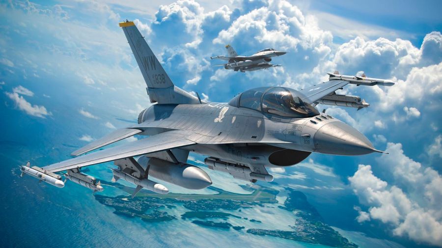 Avión F-16 Argentina 25092025