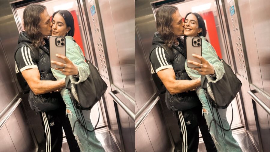 Celeste Muriega junto a Christian Sancho
