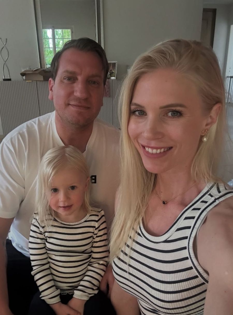 Daniela Christiansson, Maxi López y su hija