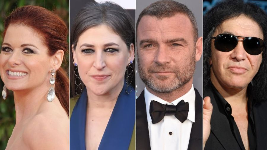 Debra Messing, Mayim Bialik, Liev Schreiber y Gene Simmons