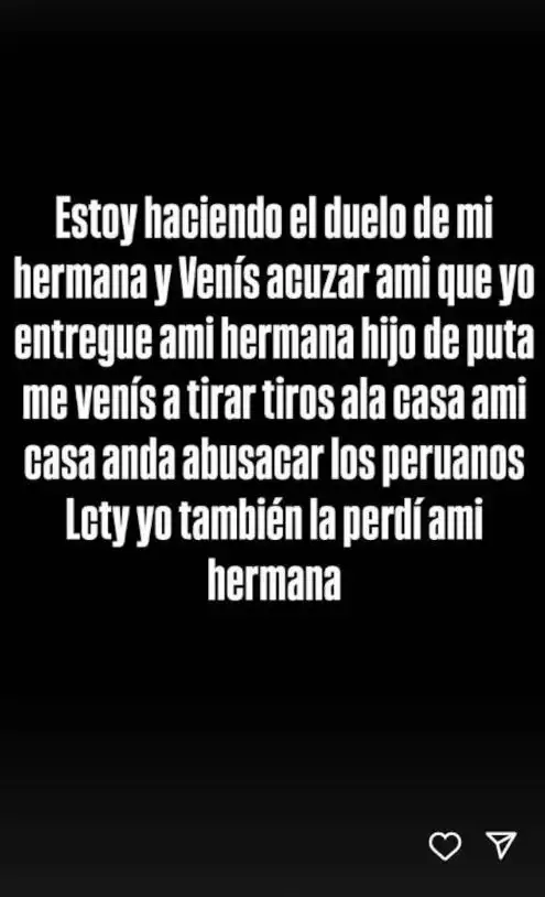 Descargo de la hermana de Lara Gutierrez tras el tiroteo a la casa de su abuela