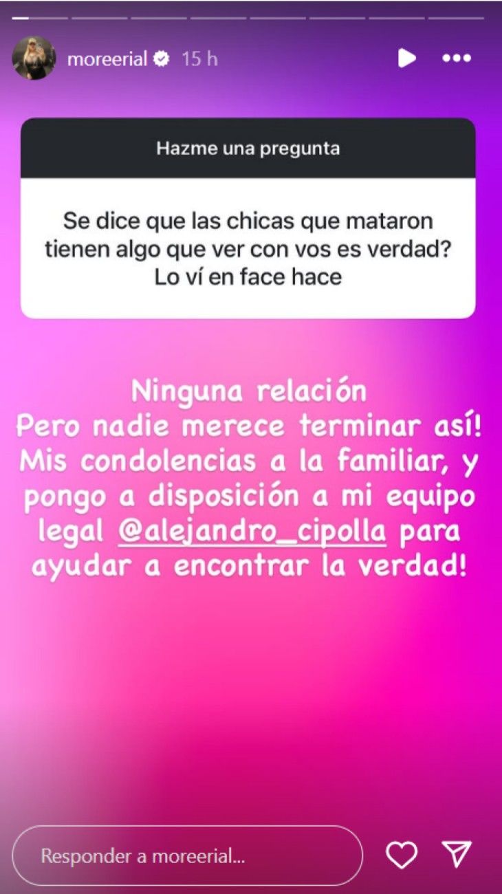 El gesto de Morena Rial con las familias de las tres chicas asesinadas