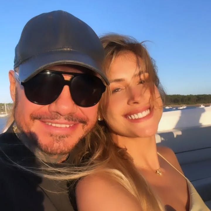 Marcelo Tinelli y Milett Figueroa