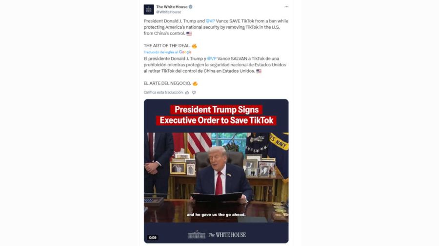 The White House X 20250925