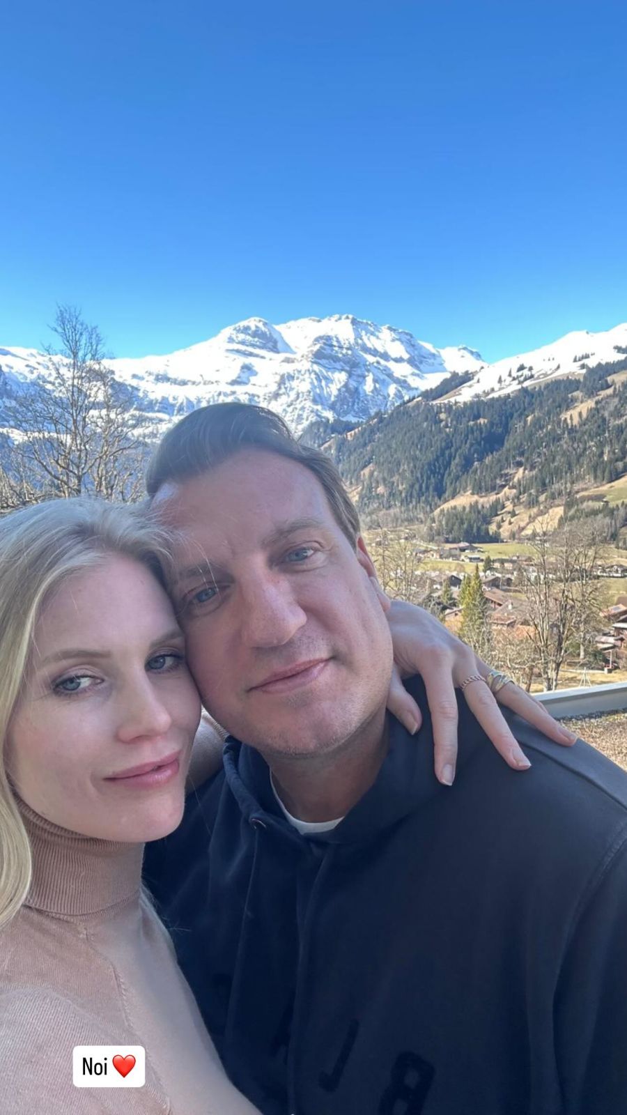 Maxi López y Daniela Christiansson