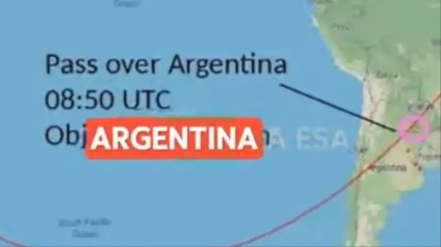 Removieron el objeto metálico de un cohete espacial hallada en un campo de Chaco