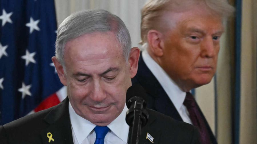 Donald Trump y el primer ministro israelí, Benjamin Netanyahu 20250929