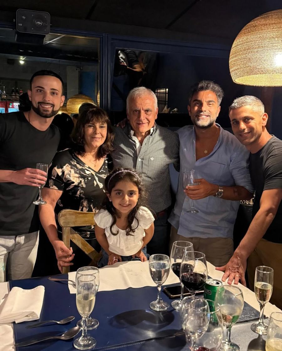 Claudio Brusca y su familia