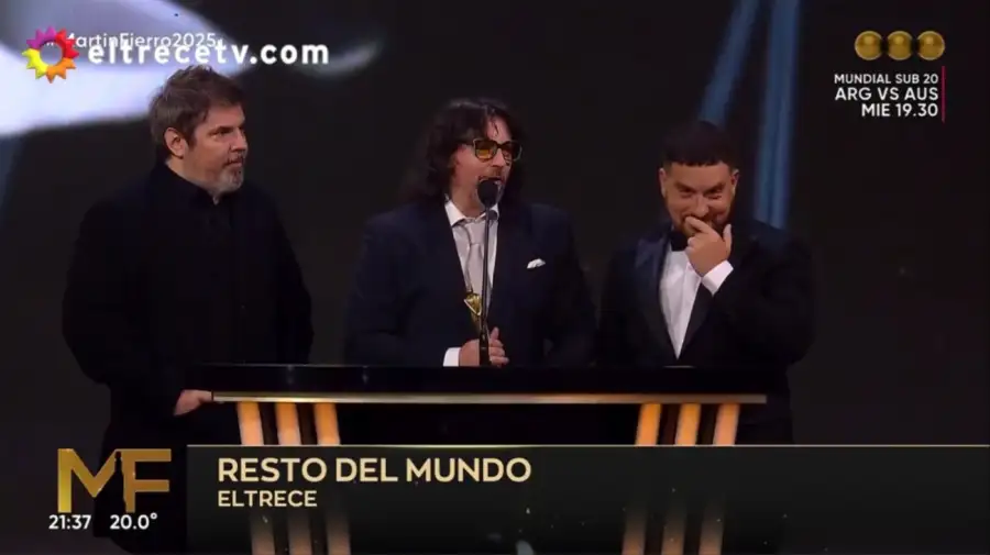 Fede Bal en los Martín Fierro TV 2025