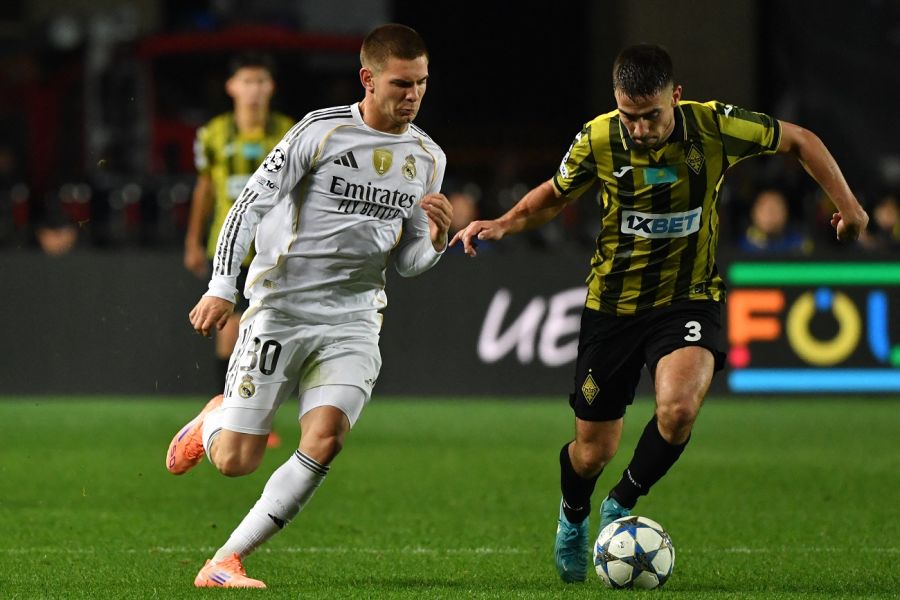 Franco Mastantuono en Real Madrid vs Kairat Almaty 