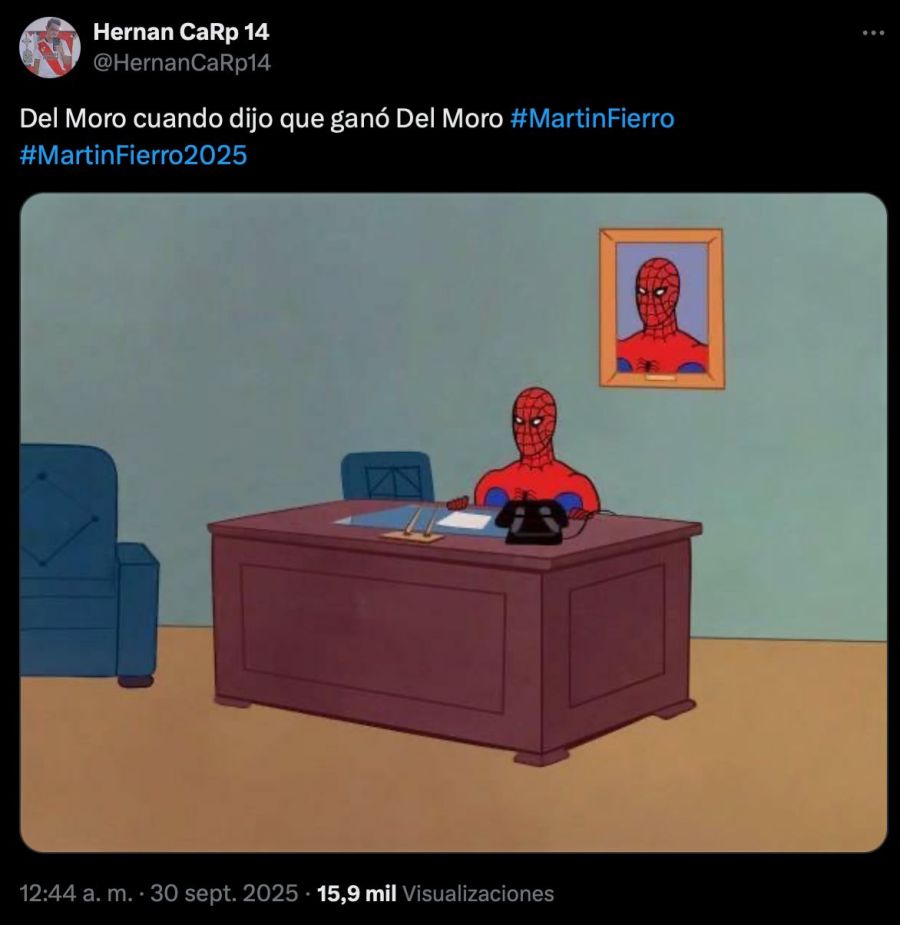 Los mejores memes de los Martín Fierro 2025