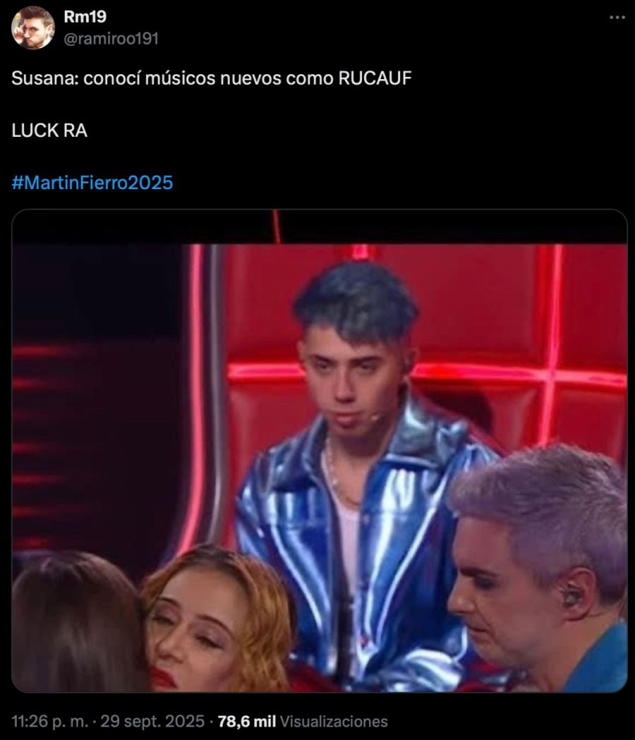 Los mejores memes de los Martín Fierro 2025