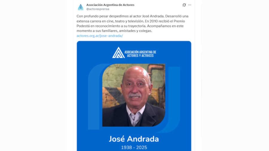 José Andrada Asociación Argentina de Actores X 20251001