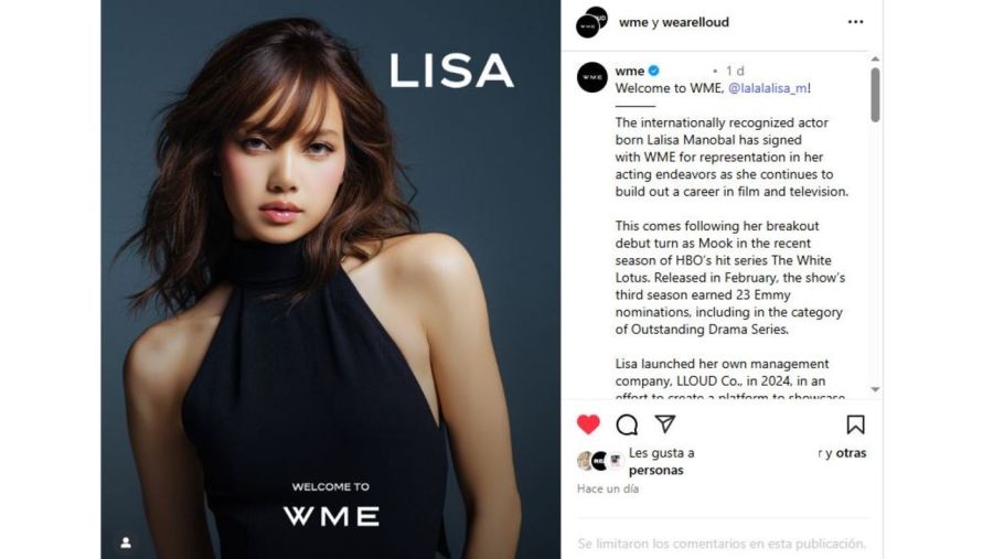 Lisa firmó con WME