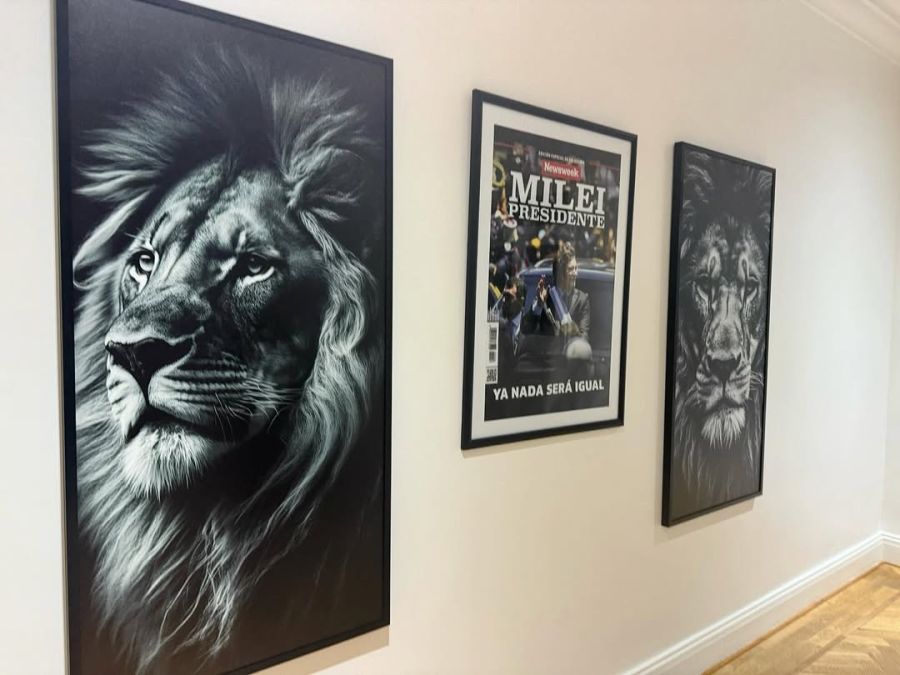 Los cuadros de Milei en la Quinta de Olivos