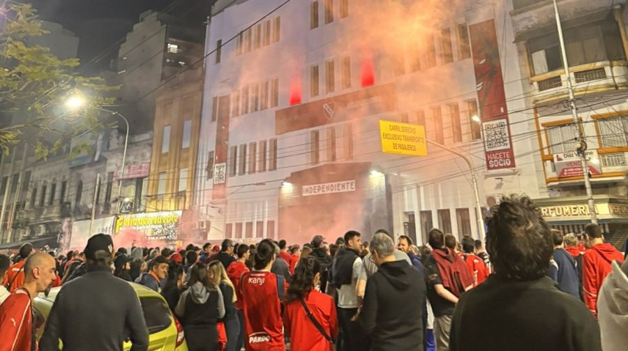 Manifestación en Independiente