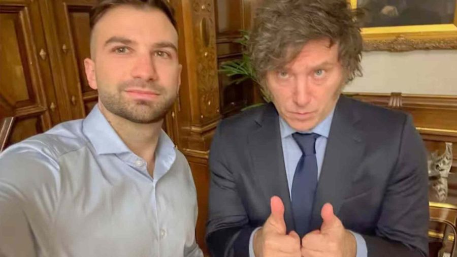 Javier Milei y Mauricio Novelli