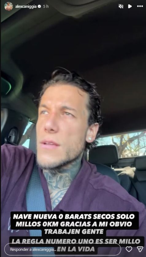 Alex Caniggia y Melody Luz