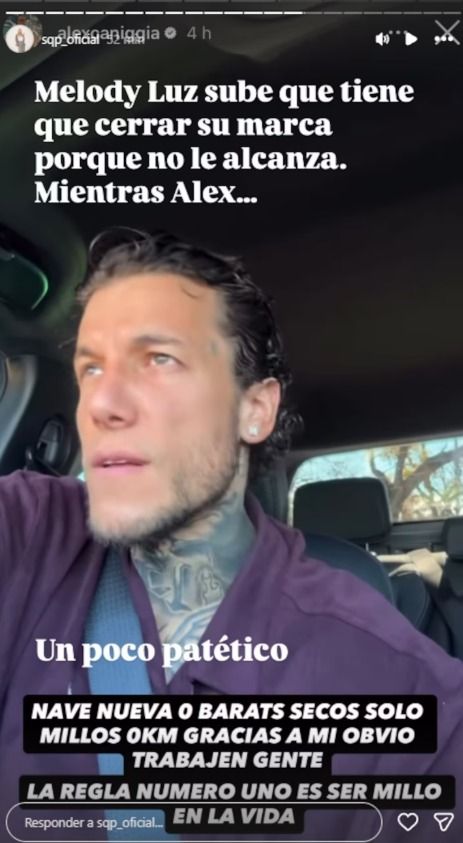 Alex Caniggia y Melody Luz