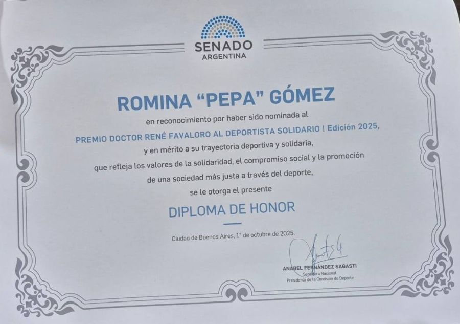 Diploma para la Pepa