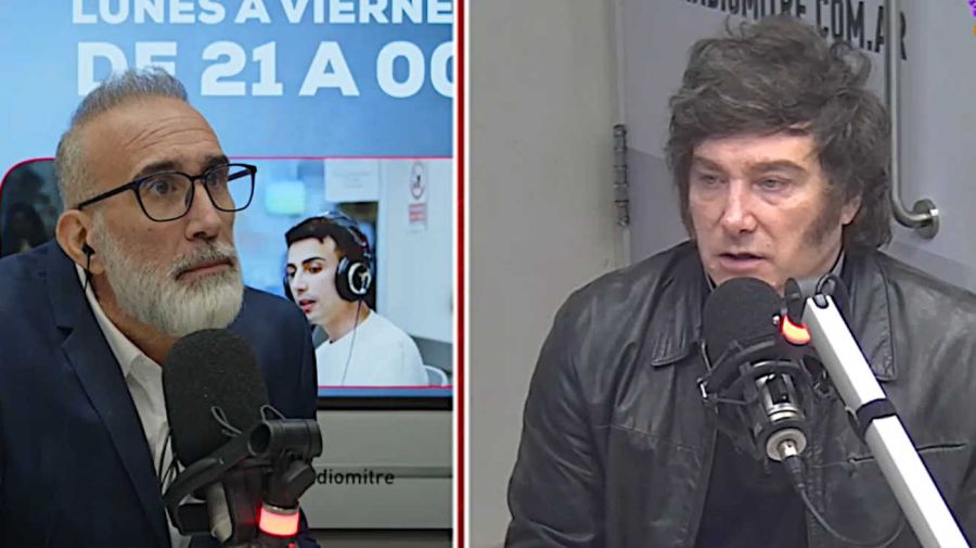 Javier Milei en radio Mitre 20251001