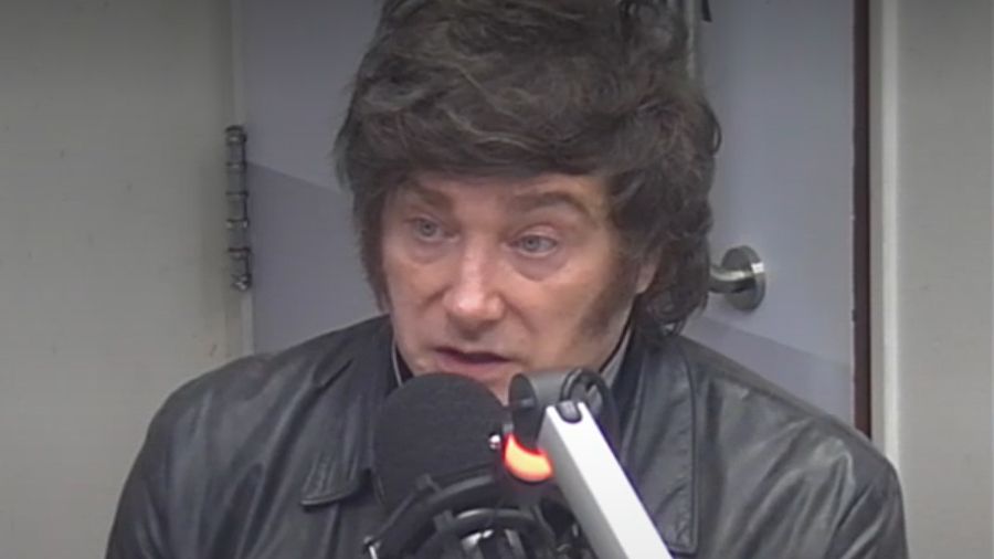 Javier Milei, en su reportaje de Radio Mitre.