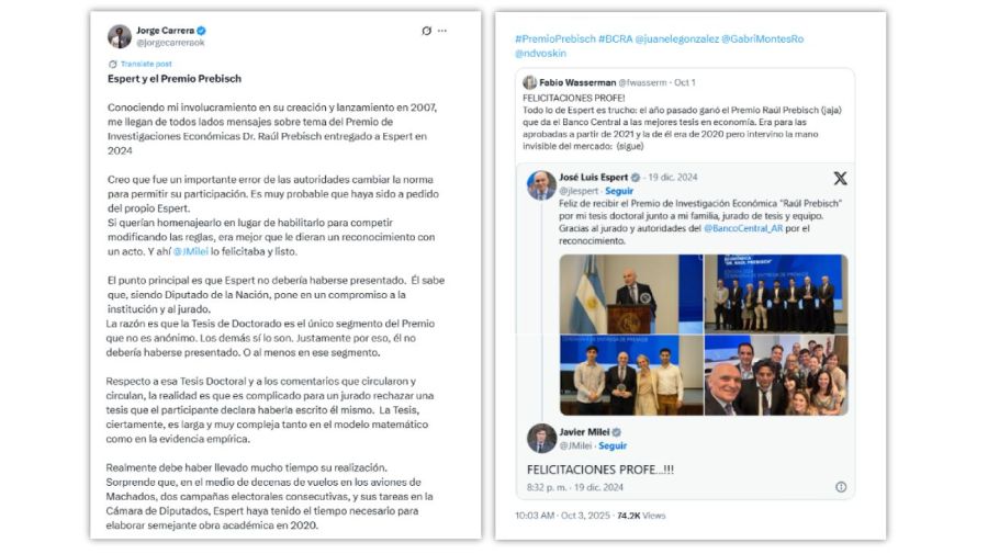Jorge Carrera: Espert y el Premio Prebisch 03102025