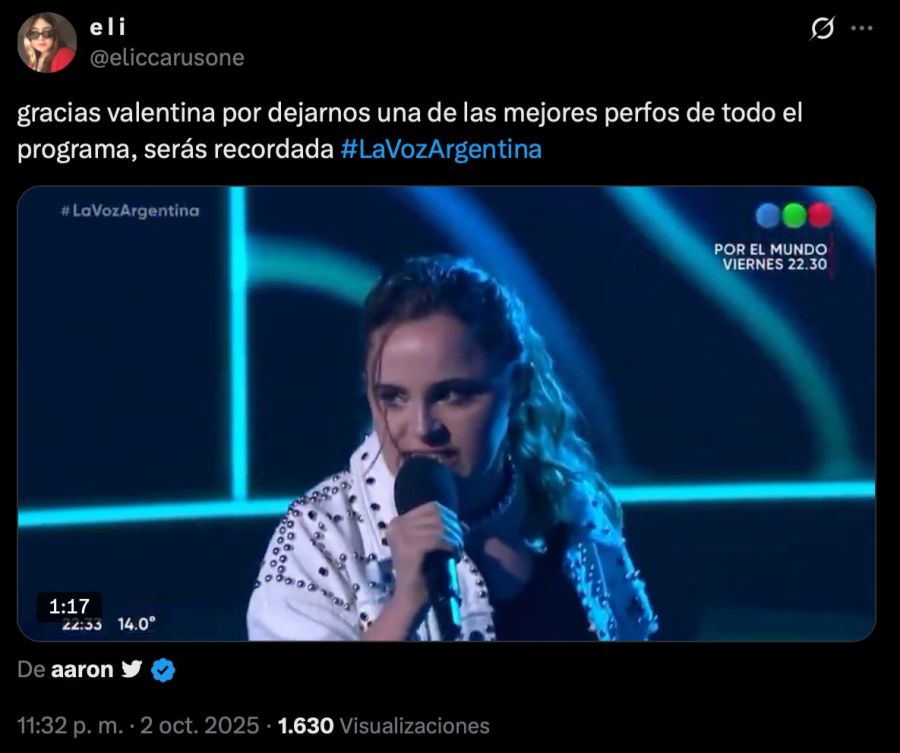 La lapidaria reacción de las redes sociales a la eliminación de Valentina Otero