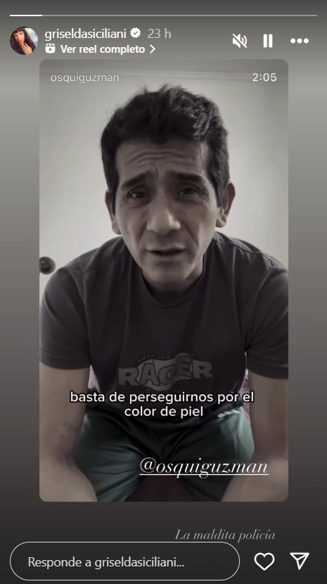 Griselda Siciliani se solidarizó con Osqui Guzmán