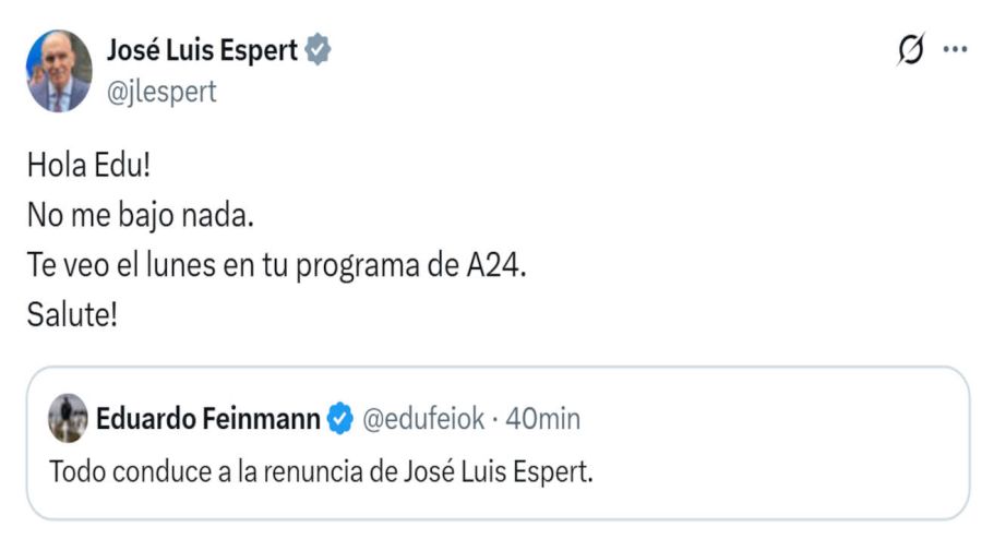 José Luis Espert X 20251003