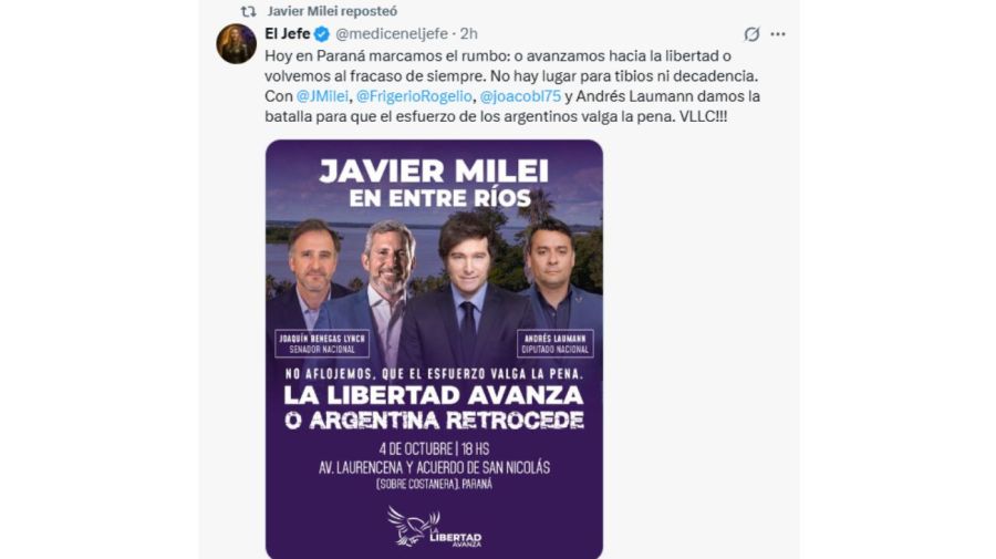 Milei en Entre Ríos