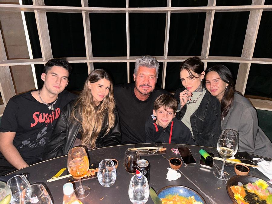 Marcelo Tinelli y sus hijos