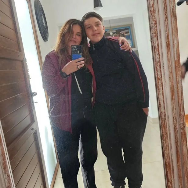 Thiago, hijo de Nazarena Vélez y Fabián Rodríguez